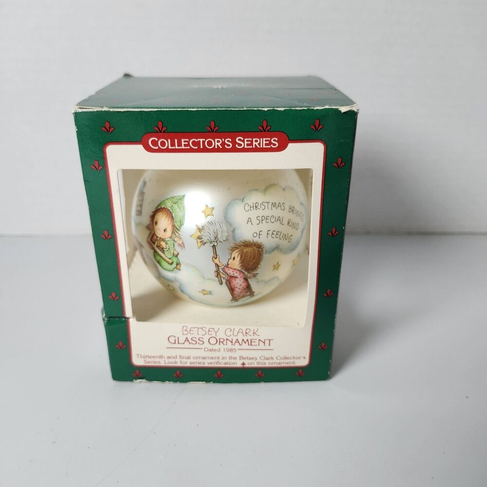 Vintage Hallmark Glass Keepsake Ornament Betsey Clark 1985 Number 13